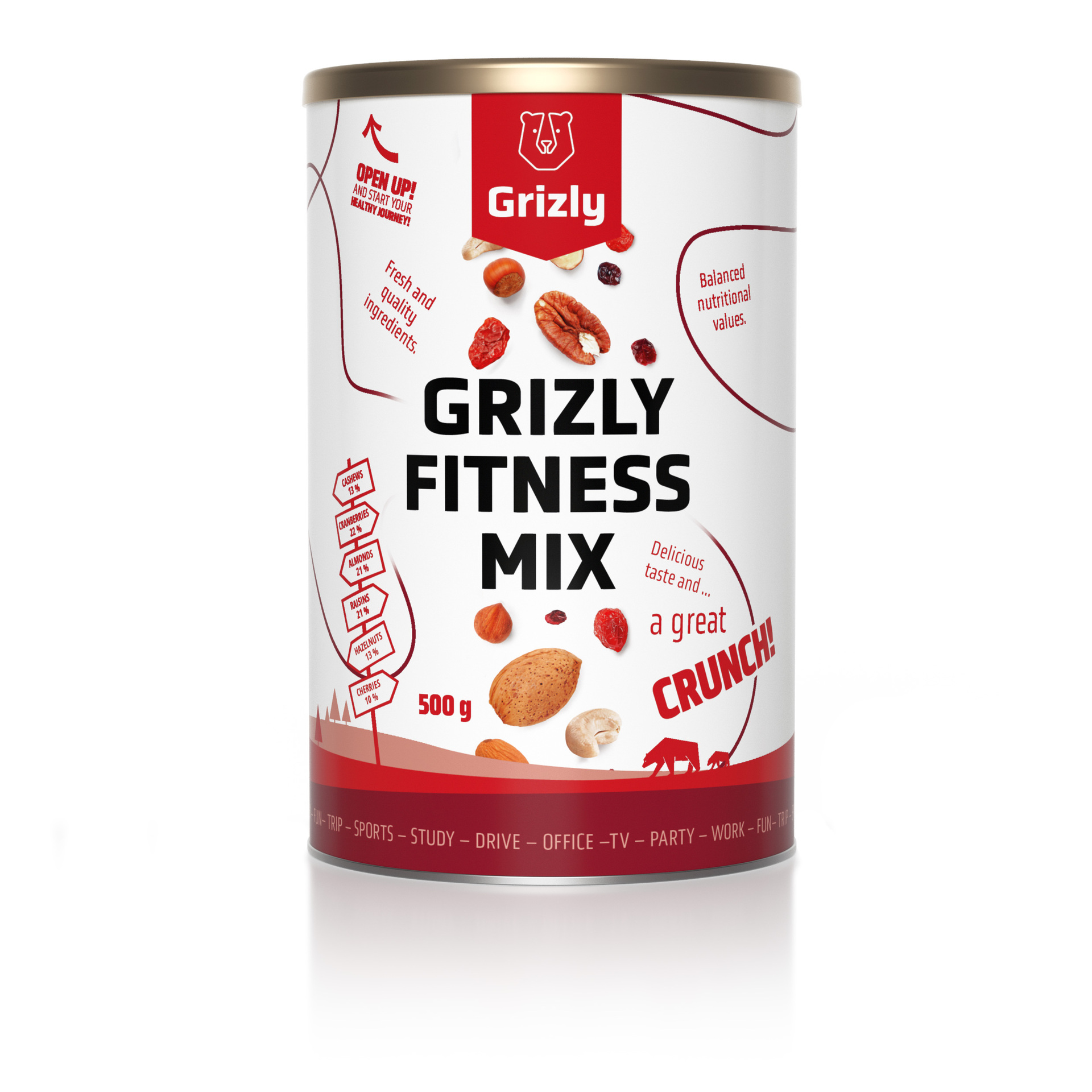 GRIZLY Fitness směs 500 g