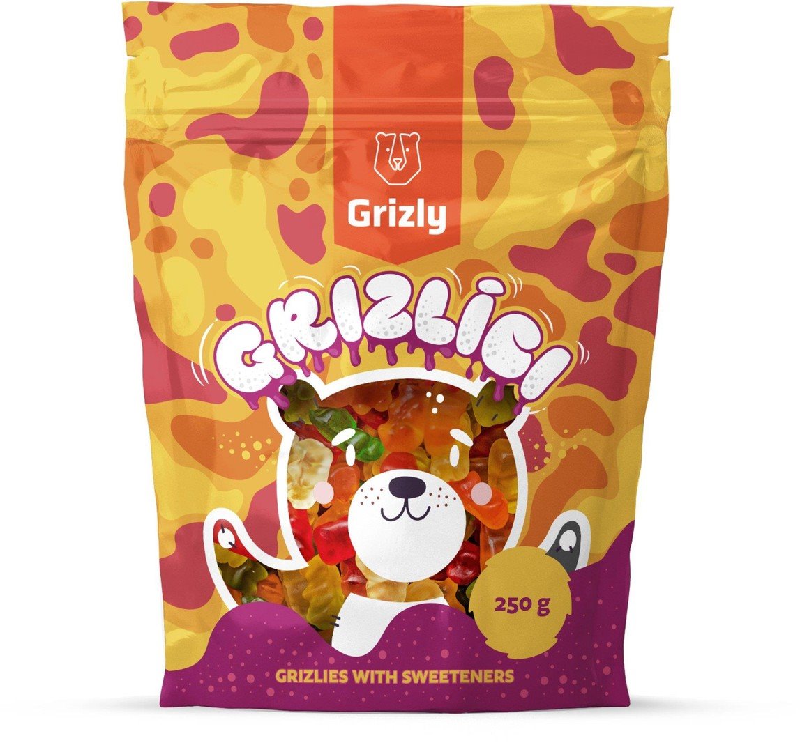 GRIZLY Grizzlies so stéviou XXL 250 g