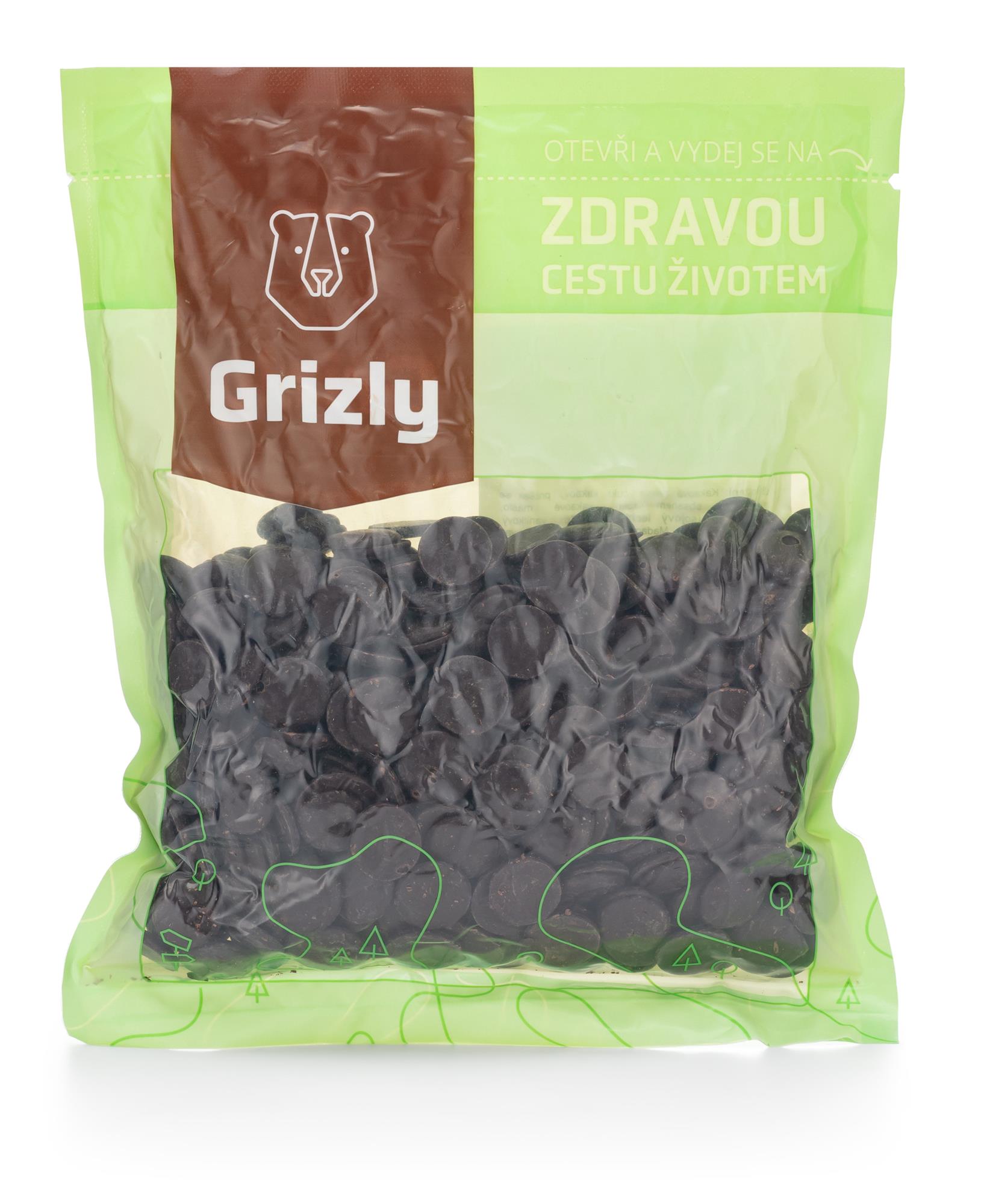 GRIZLY Hořká 70% čokoláda 500 g