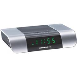 GRUNDIG Radiobudík SONOCLOCK 360 stříbrný, Radio FM / AM, LED displej, 1 čas buzení