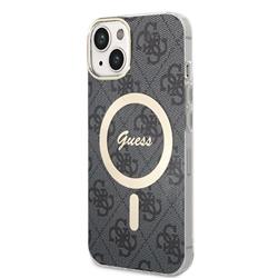 Guess 4G IML MagSafe Zadní Kryt pro iPhone 13 Black