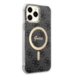 Guess 4G IML MagSafe zadný kryt pre iPhone 13 Pro Max Black