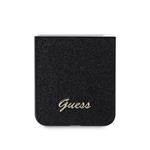 Guess PC/TPU Glitter Flakes Metal Logo Zadný kryt pre Samsung Galaxy Z Flip 6 Black
