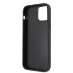 Guess PU 4G Metal Logo Zadní Kryt pro iPhone 12/12 Pro Grey