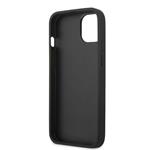 Guess PU 4G Metal Logo Zadní Kryt pro iPhone 14 Grey