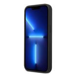 Guess PU 4G Metal Logo Zadní Kryt pro iPhone 14 Plus Grey