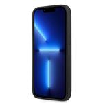 Guess PU 4G Metal Logo Zadní Kryt pro iPhone 14 Pro Max Grey