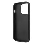 Guess PU 4G Metal Logo Zadní Kryt pro iPhone 15 Pro Grey