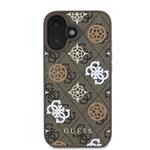 Guess PU 4G Peony MagSafe zadný kryt pre iPhone 16 Brown