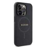 Guess PU Saffiano MagSafe Zadní Kryt pro iPhone 15 Pro Max Black