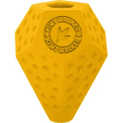 Gumová hračka Kiwi Walker DIABALL s otvorom na pamlsky, mini 8 cm, oranžová