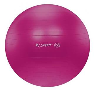 Gymnastická lopta LIFEFIT ANTI-BURST 55 cm, bordó F-GYM-55-22