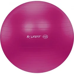 Gymnastická lopta LIFEFIT ANTI-BURST 55 cm, bordó F-GYM-55-22