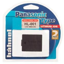 Hähnel HL-001   Panasonic typ 3.6V 720mAh. Náhrada za Panasonic CGA-S001A.