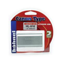 Hähnel HL-916   Canon typ 7.2V 1850mAh/ 2000mAh. Náhrada za Canon BP-911/914.
