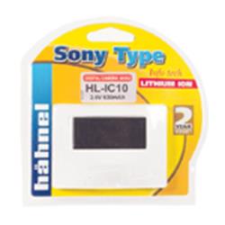 Hähnel HL-IC10   Sony typ C Series 3.6V 2.3Wh 630mAh. Náhrada za Sony NP-FC10.