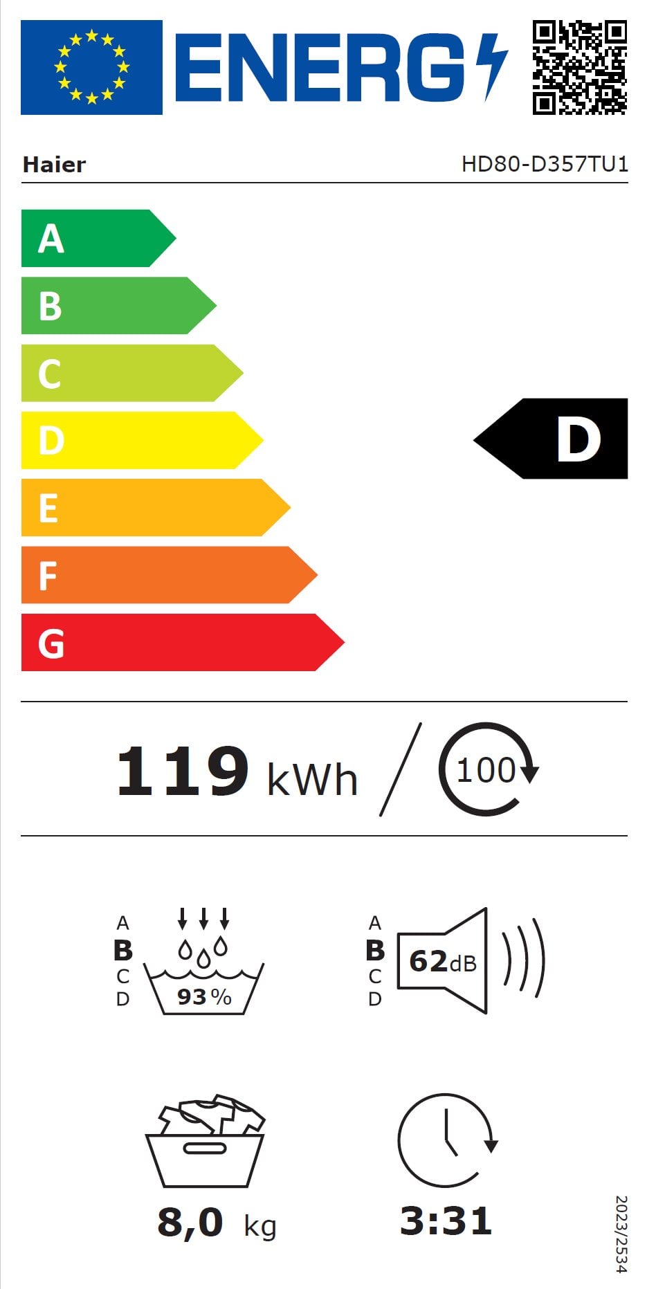 Haier HD80-D357TU1-S