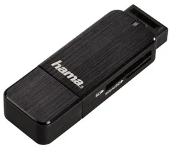 HAMA Čtečka karet USB 3.0 SD/microSD, černá (123901)