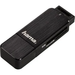 HAMA Čtečka karet USB 3.0 SD/microSD, černá (123901)