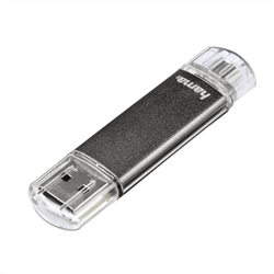Hama flashPen "Laeta Twin" 32 GB 10 MB/s, sivá