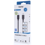 Hama kábel Thunderbolt 5, USB-C, 1 m, 80 Gb/s, 240 W