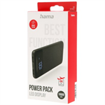 Hama LED10 power bank, 10000 mAh, 2,1 A, 2 výstupy: 2x USB-A