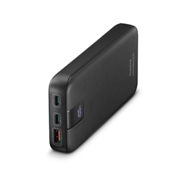 Hama PD 20 powerbank, 20000 mAh, 3 outputs: 2x USB-C, 1x USB-A, LED display, PD, Qualcomm