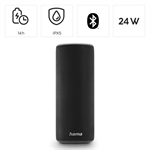 Hama Pipe 3.0, reproduktor Bluetooth, vodotesný IPX5, 24 W, 10 svetelných režimov, čierny