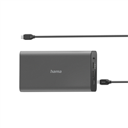 Hama powerbanka, USB-C, 26800 mAh, Power Delivery (PD), 5-20 V/60 W (i pro notebooky)