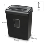Hama Premium M8+, skartovač, mikrorez, 8 listov, klasifikácia P5, 20 l