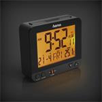 Hama RC 550, digitálny budík riadený rádiovým signálom, s automatickým podsvietením displeja, čierny