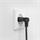 Hama síťový napájecí kabel, 2pólové vidlice kolmé, 1,5 m