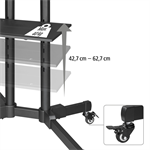 Hama TV stojan Trolley, mobilný, 600x400