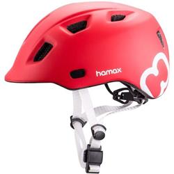 Hamax Thundercap 52-57cm - červená/stříbrné pásky 303231 - Helmy