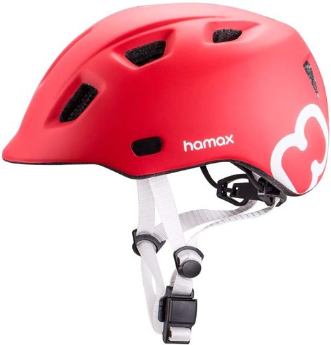 Hamax Thundercap 52-57cm - červená/strieborná pásky 303231