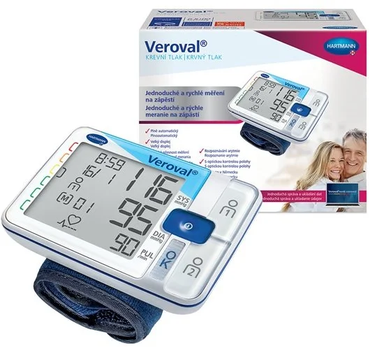 Hartmann Veroval® ZÁPESTNÉ takomer, puzdro a batérie zadarmo, 5 let záruka 9253241