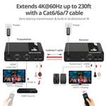 HDMI 2.0 extender Ultra HD 4kx2k@60Hz na 70m přes Cat6/Cat6A/Cat7