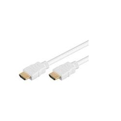 HDMI High Speed + Ethernet kabel bílý, zlacené konektory, 1,5m