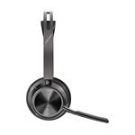 Headset HP Poly Voyager Focus 2 MS USB-C + adaptér USB-C/A + nabíjací stojan (9T9J6AA)