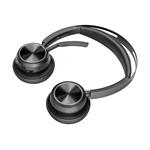 Headset HP Poly Voyager Focus 2 MS USB-C + adaptér USB-C/A + nabíjací stojan (9T9J6AA)