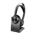 Headset HP Poly Voyager Focus 2 MS USB-C + adaptér USB-C/A + nabíjací stojan (9T9J6AA)
