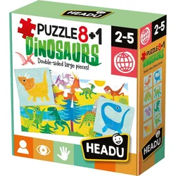 HEADU: Puzzle 8+1 Dinosauři 8059591422243 - Stolní hry