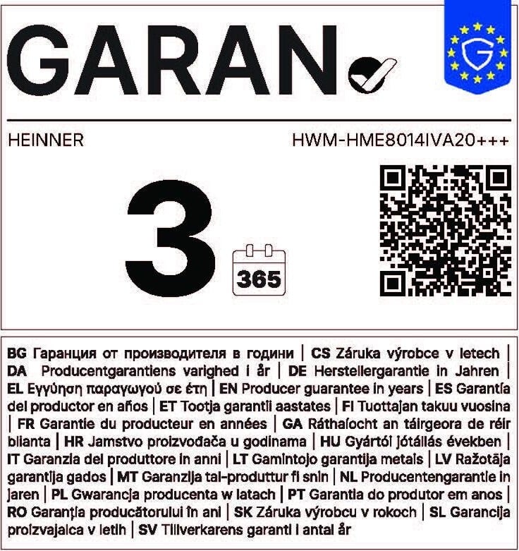 Heinner HWM-HME8014IVA20+++