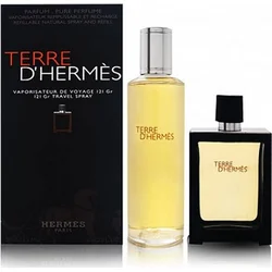 Hermes Terre d'Hermes parfém naplnitelný flakón 30 ml + parfém náplň 125 ml Pro muže dárková sada