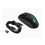 Herná myš Corsair Katar Elite Wireless, čierna