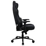 Herné kreslo AROZZI VERNAZZA Supersoft Pure Black/ látkový povrch/ čierna