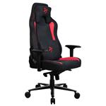 Herné kreslo AROZZI VERNAZZA Supersoft Red/ látkový povrch/ čierna červená