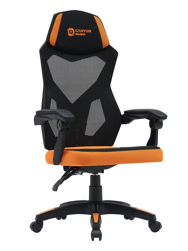 Herné kreslo CANYON Wave MCH02 Mesh Black orange