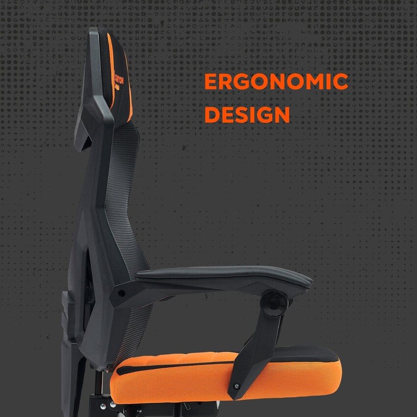 Herné kreslo CANYON Wave MCH02 Mesh Black orange