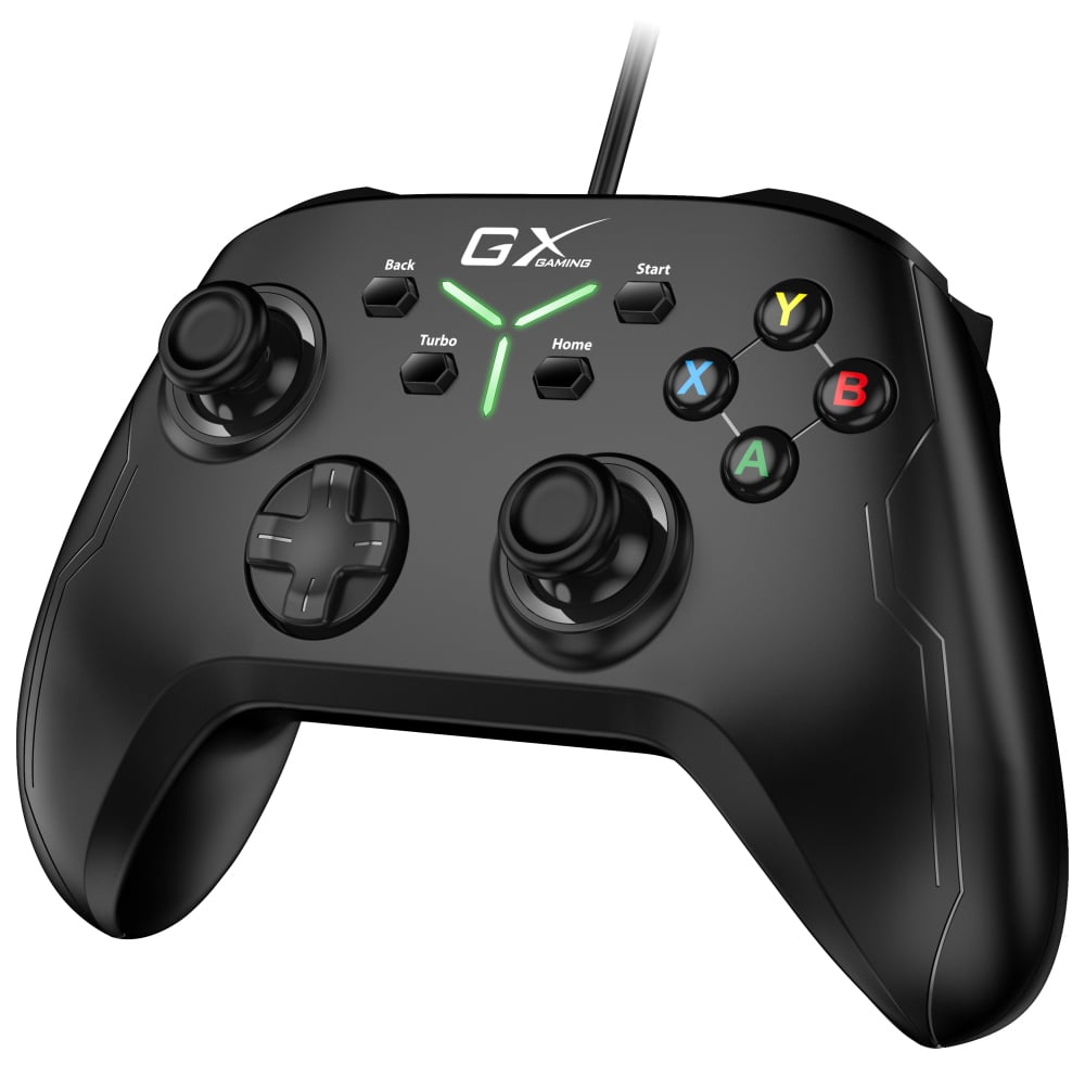 Herný ovládač GENIUS GX Gaming GX-21UV / s káblom / USB / dvojité vibrácie / pre PC, PS3, PS4, Switch, Switch Lite a Android